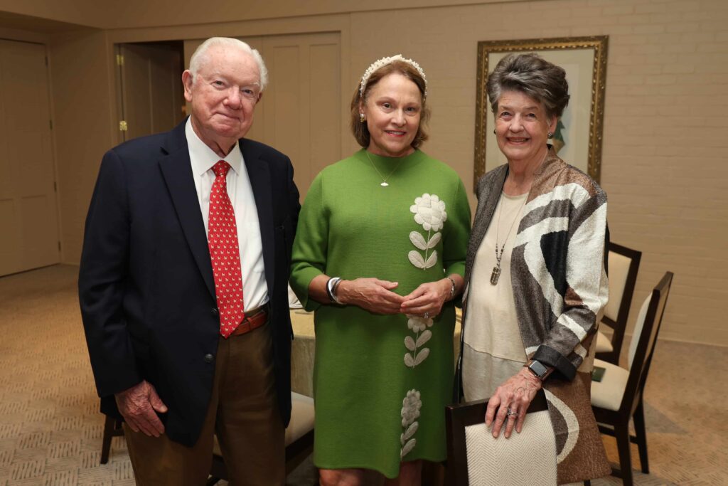 John Cabaniss, Minnette Boesel and Betty Cabaniss at The Heritage Society’s Evening of Heritage at The Forest Club.