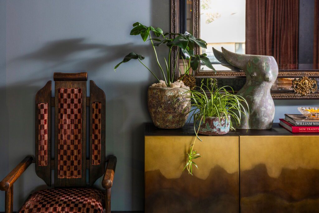 A detail of the lobby at Hotel Daphne (Photo by Julie Soefer)