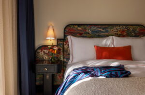 Hotel Daphne – Room, King Bed x Robe – by Julie Soefer.