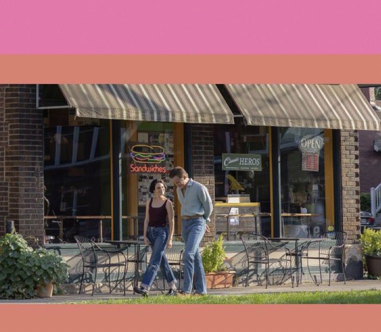 Jenny Slate and Chris Pine appear in Carousel by Rachel Lambert, an official selection of the 
2026 Sundance Film Festival. Courtesy of Sundance Institute.