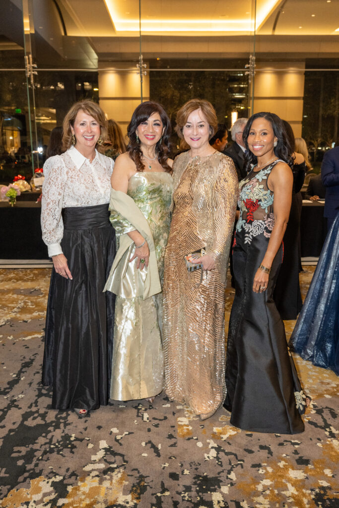 leana Trevino, Alice Mao Brams, Leigh Smith, Roslyn Bazzelle Mitchell at the Winter Ball (Photo by Jacob Power)