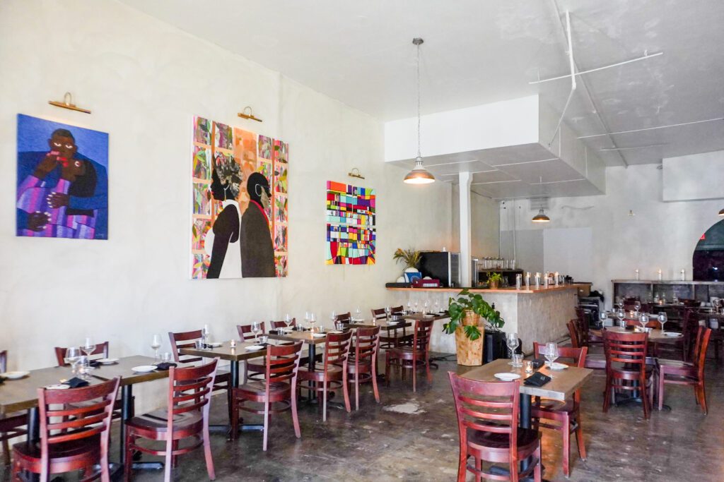 The Ateliê space doubles as a satellite art gallery with artwork curated by Daisha Board Gallery. (Photo by EJ Galvez)