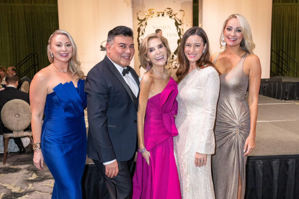 Jen Torres, Edward Sanchez, Kristen Cannon, Hayne Johnston, Lesley Noto at the Winter Ball (Photo by Jacob Power)