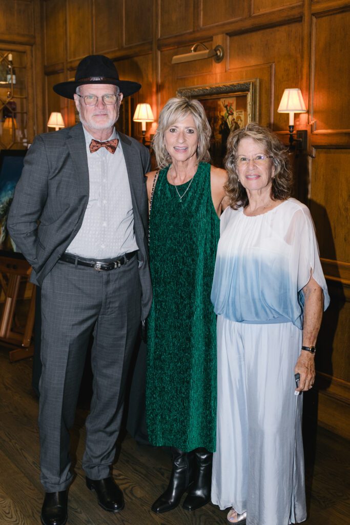 John & D'Lisa Johnston, Margaret Drake at The Bryan Museum’s Art Untamed at The Coronado Club
