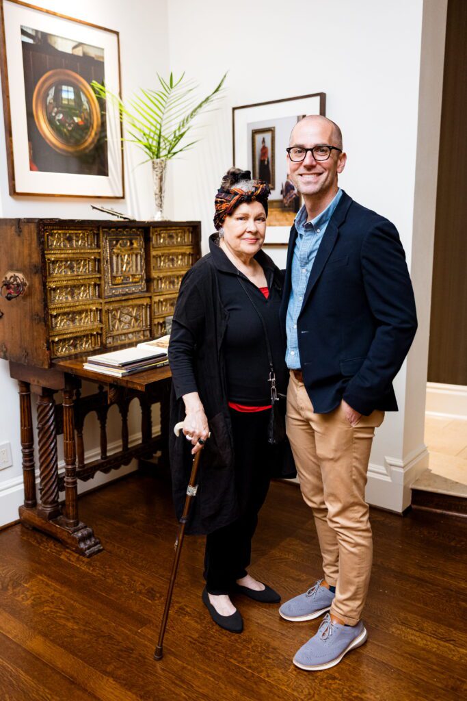 Martha Claire Tompkins and Josh Pazda at the Dora Maar Cultural Center celebration.
