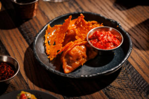 Jumbo Wagyu Cheeseburger Potstickers (Photo by Samantha Marie Photography)