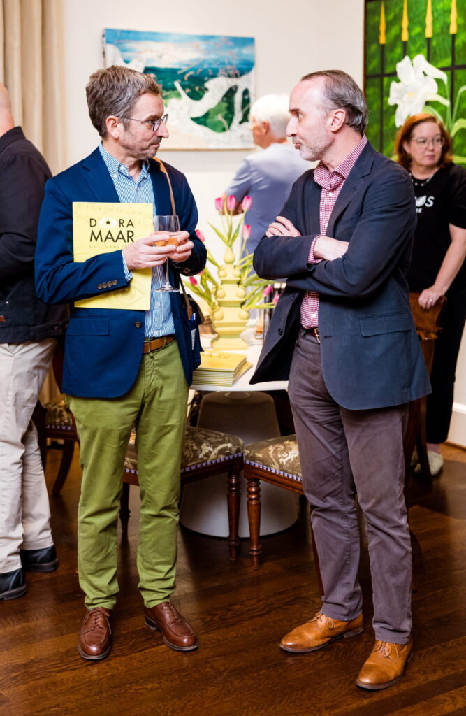 Karl Cogard and Edouard Kopp at the Dora Maar Cultural Center celebration.
