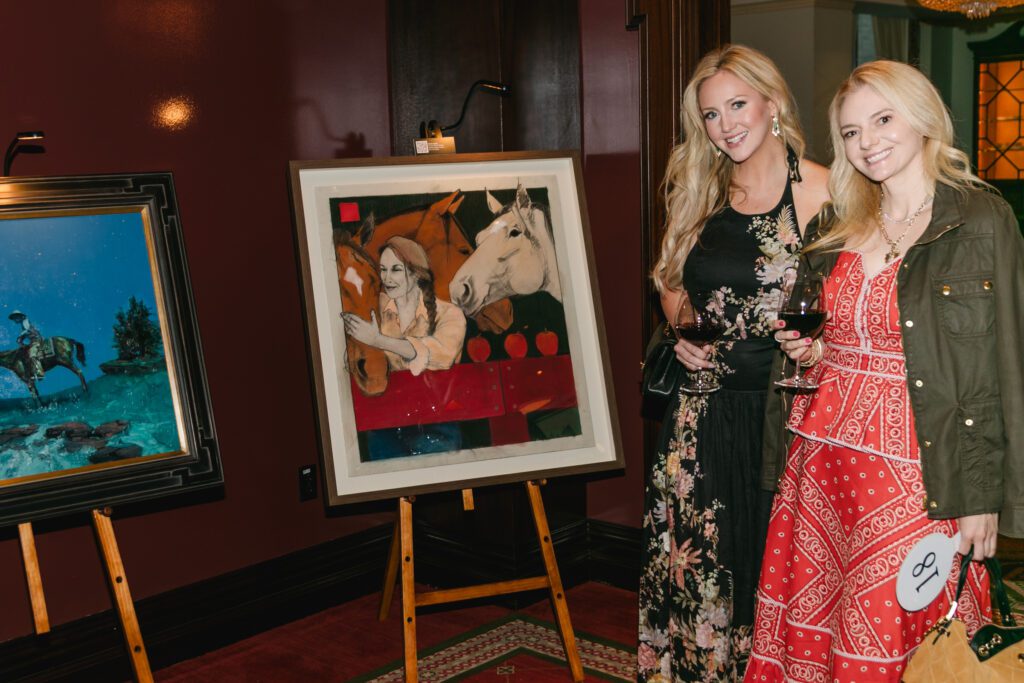 Kathryn Bonesteel Brueggeman, Lauren Elliot at The Bryan Museum’s Art Untamed at The Coronado Club