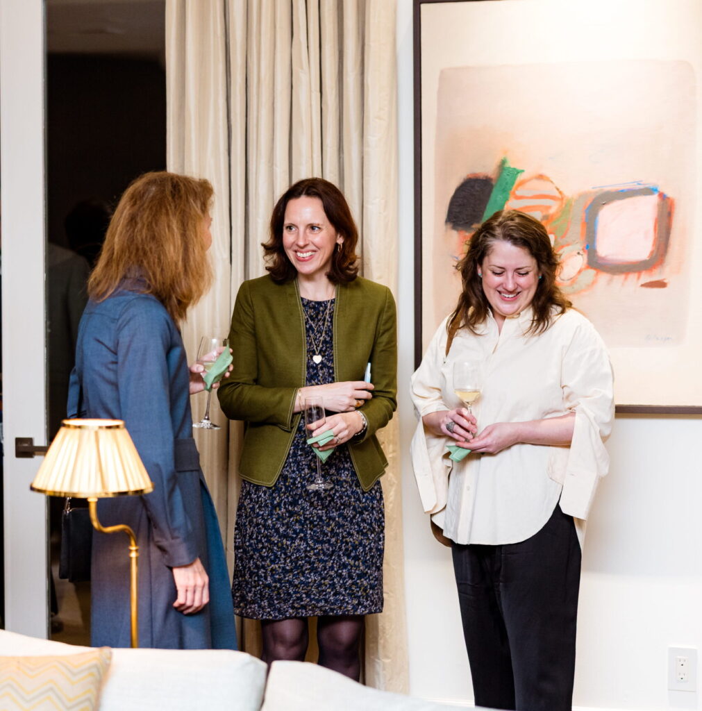 Kim Steinhagen, Frauke Josenhans and Erin Dorn at the Dora Maar Cultural Center celebration.