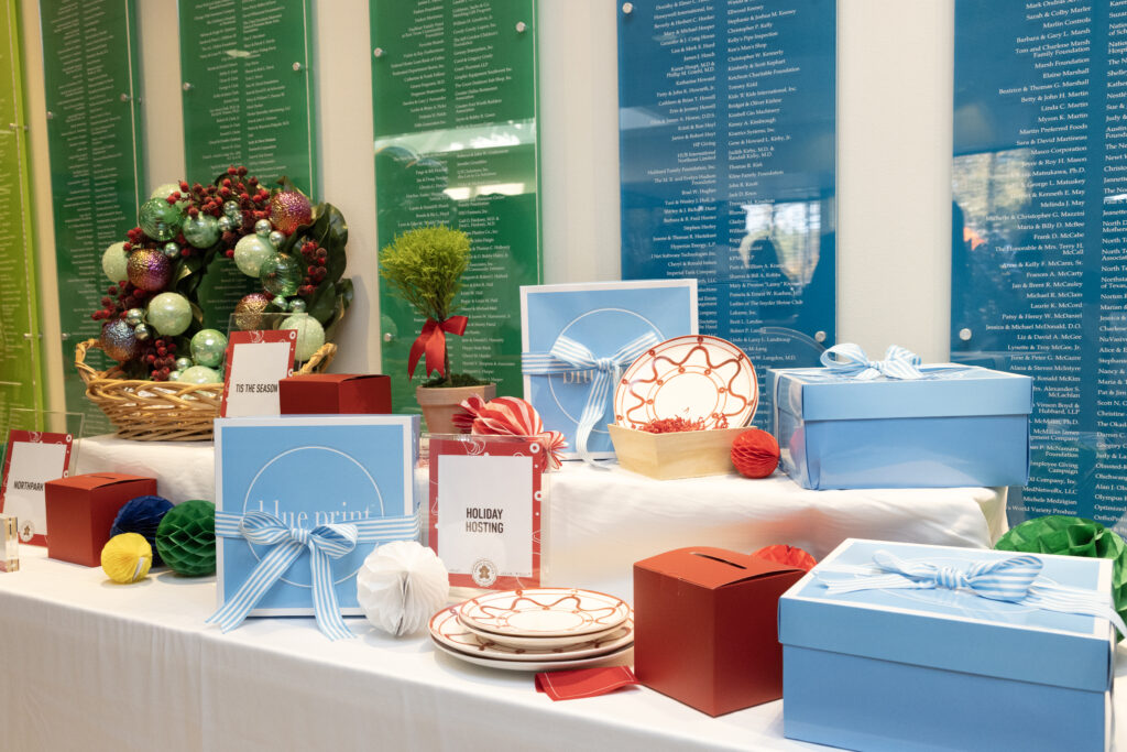 The raffle prize offerings (Photo by Allison Slomowitz - Photographer, Scottish Rite for Children)