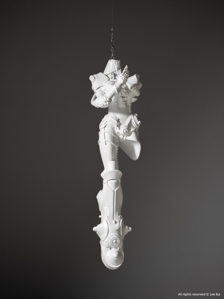 Lee Bul's "Cyborg W6," 2001, in the exhibition "Lee Bul: From 1998 to Now" at M+ (Photo by Jeon Byung-cheol. Courtesy the artist and Leeum Museum of Art)