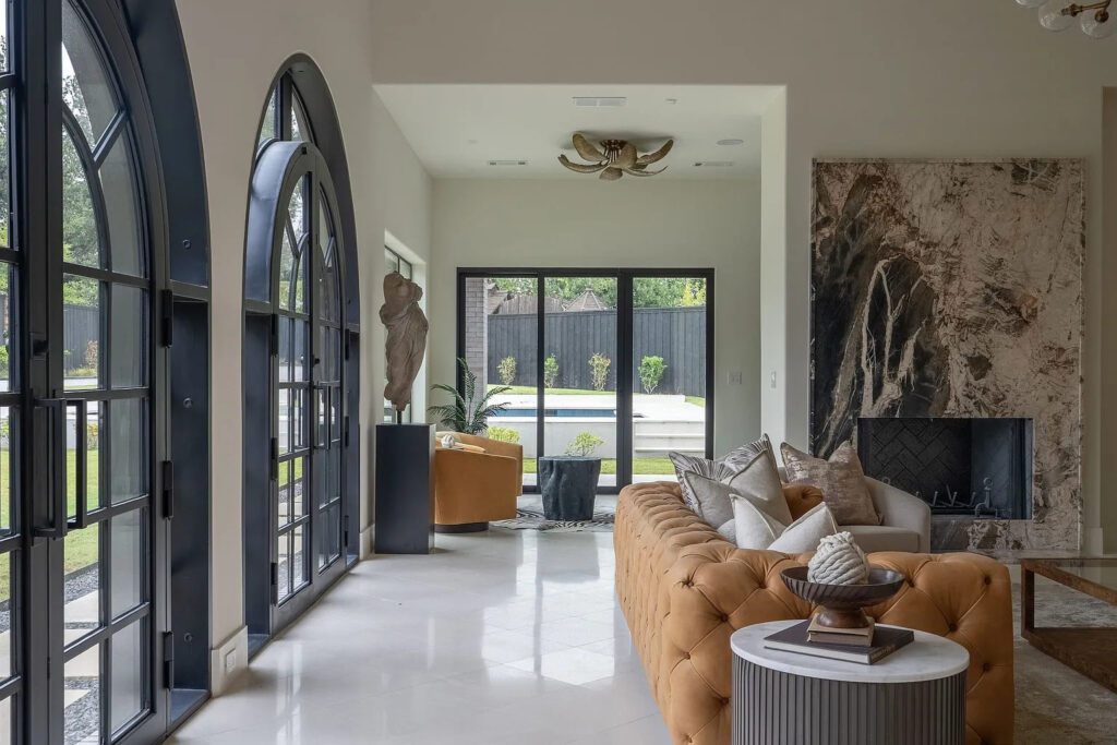 The listing describes the aesthetic as "modern elegance." (Photo by Compass RE Texas, LLC)