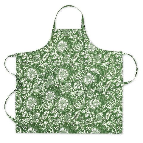 Granada Palm Green Apron by Matouk Schumacher. 