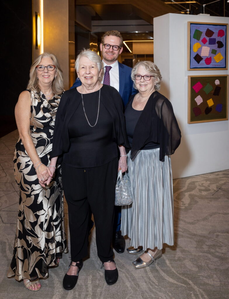 Melissa Marker Ruzicka, Marlene Marker, James Reno, Michelle Hunt at Art League Houston 77th Anniversary Gala: WOW!  (Photo by Alex Barber and Emily Jaschke)