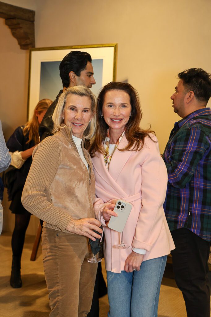 Kim Richards, Lara Fauntleroy at Christiana Reckling's debut photography show (Photo by Mia Bonner Photography)