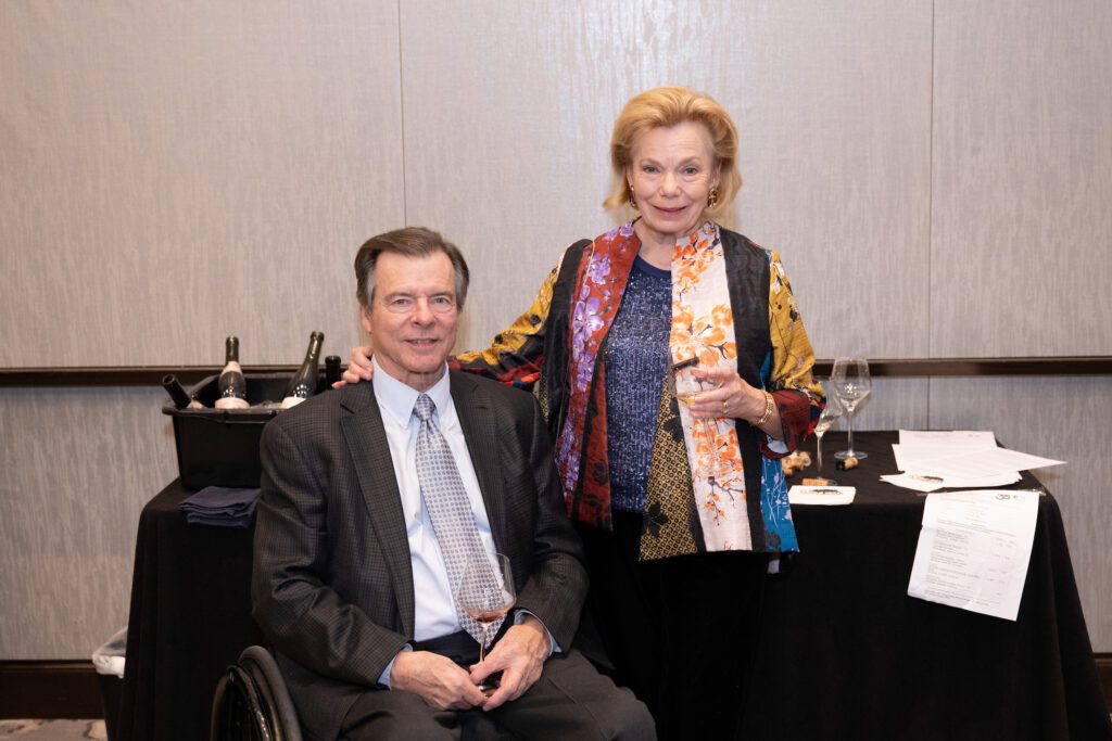 MIchael Leiser, Alexis Leiser at CanCare's 'Hope Uncorked' dinner (Photo by Jacob Power)