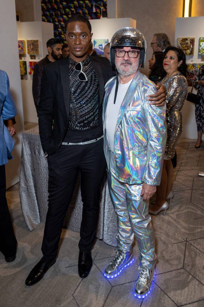 Lambris Nde, Michel Muylle at Art League Houston 77th Anniversary Gala: WOW!  (Photo by Alex Barber and Emily Jaschke)