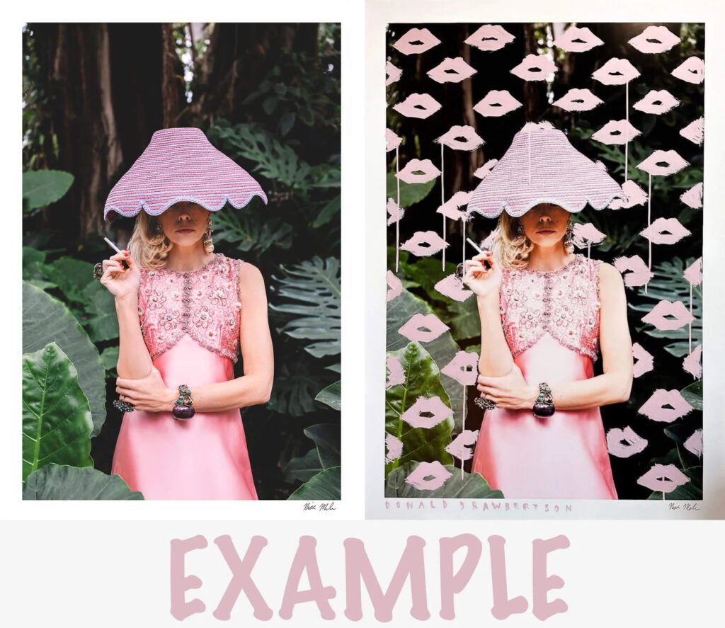 Because each piece is painted live and no two are alike, this is a rare opportunity to turn a classic image from Mele into a one-of-a-kind piece of artwork.  (Photo by Nick Mele )