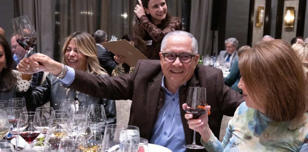 Paola Montoya, Gregg Reyes at CanCare's 'Hope Uncorked' dinner (Photo by Jacob Power)