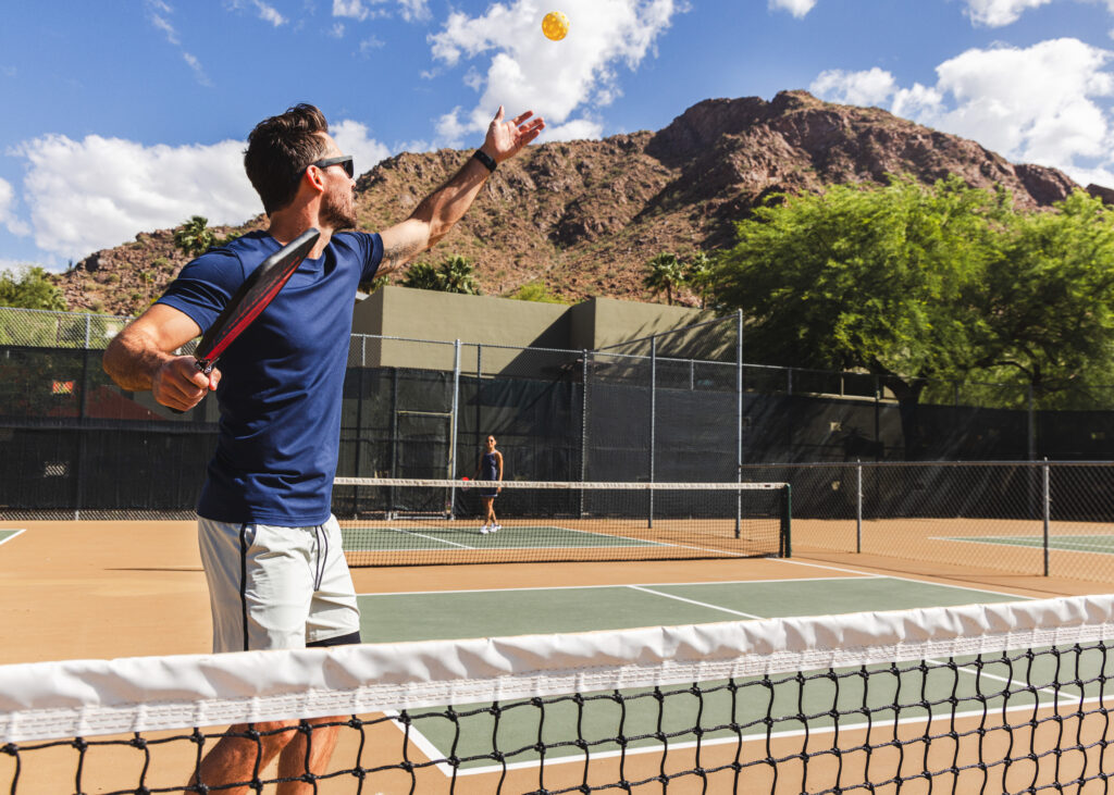The resort has both tennis and pickleball courts. (Photo by Sanctuary Camelback Mountain)