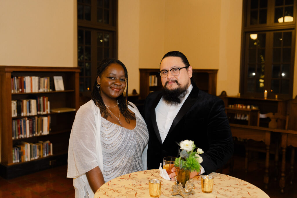 Robyn & Reyes Ramirez at the Houston Public Library Robert Burns Supper (Photo by  Up in the Air Films)