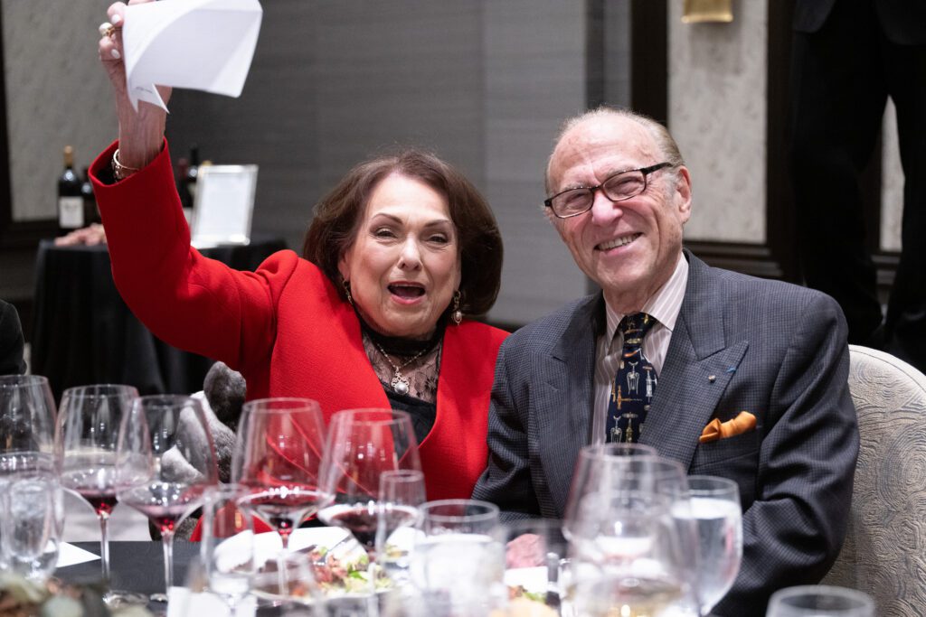 Rose Cullen, Robert Sakowitz at CanCare's 'Hope Uncorked' dinner (Photo by Jacob Power)