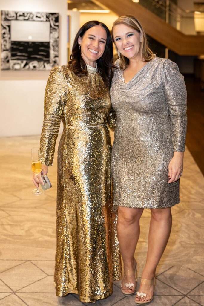 Samantha Niessing, Katy Schawe at Art League Houston 77th Anniversary Gala: WOW!  (Photo by Alex Barber and Emily Jaschke)