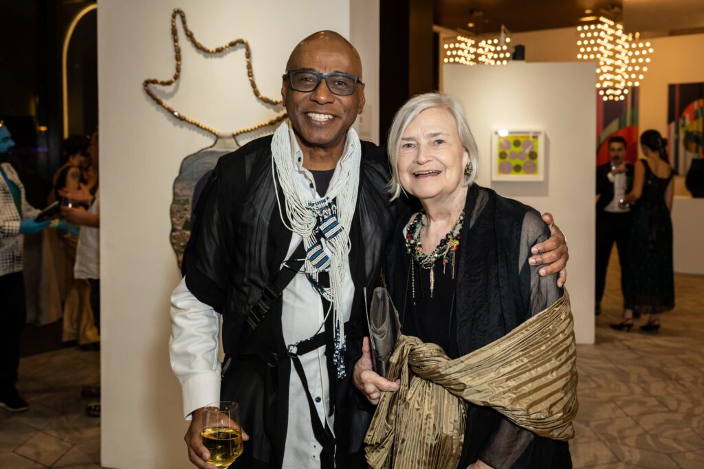 Selven O'Keef Jarmon, Linda Shearer  at Art League Houston 77th Anniversary Gala: WOW!  (Photo by Alex Barber and Emily Jaschke)