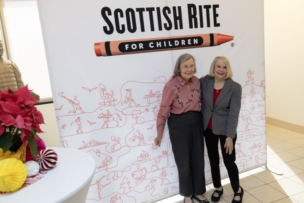 Sue Moffet, Sherry Ferguson (Photo by Allison Slomowitz - Photographer, Scottish Rite for Children)