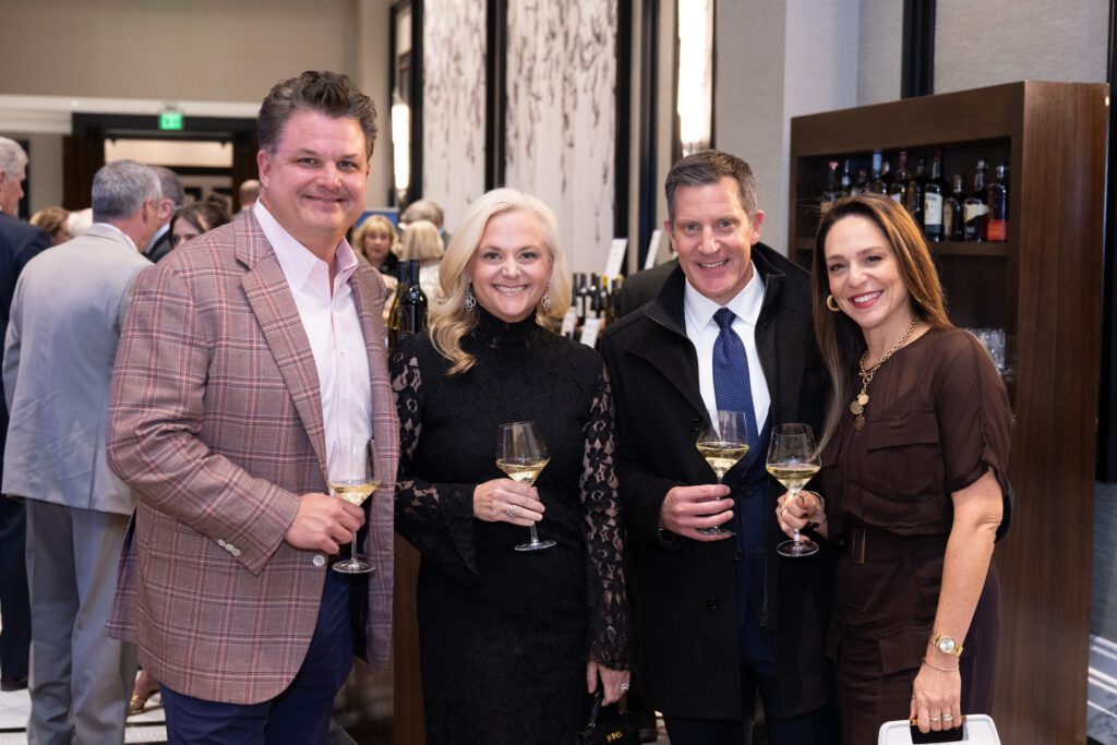 TJ & Margaret Farnsworth and Jodi & Josh Skorupski at CanCare's 'Hope Uncorked' dinner (Photo by Jacob Power)