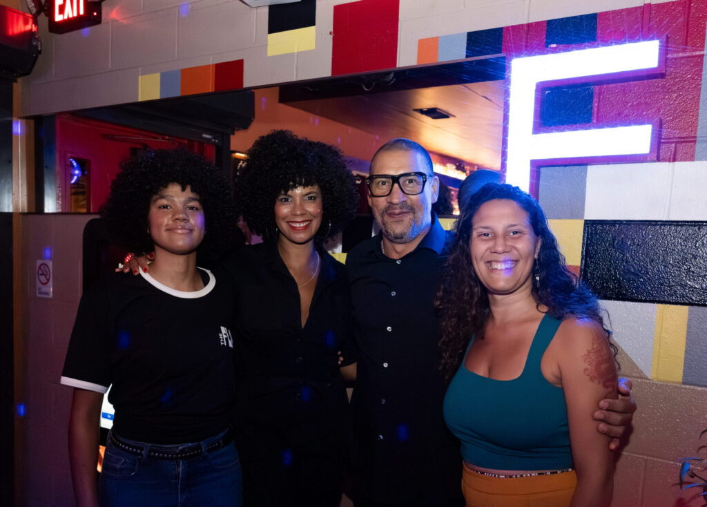 Triniti Hymes-Richardson, Jasmine Richardson, DJ Sun, Khaili Sam-Sin at 20 YRS at The Flat