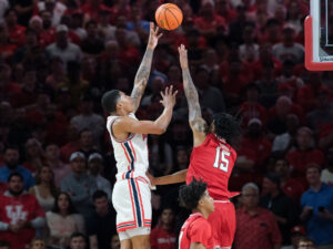 The University of Houston Cougars defeated the Texas Tech Red Raiders 69-65 in a Big XII basketball contest at the Fertitta Center, Tuesday, January 6, 2026