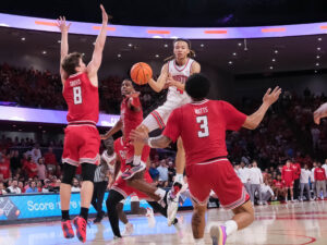 The University of Houston Cougars defeated the Texas Tech Red Raiders 69-65 in a Big XII basketball contest at the Fertitta Center, Tuesday, January 6, 2026