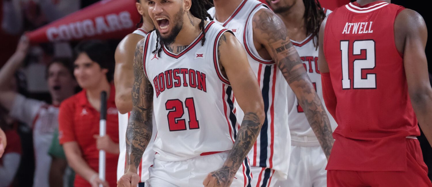 The University of Houston Cougars defeated the Texas Tech Red Raiders 69-65 in a Big XII basketball contest at the Fertitta Center, Tuesday, January 6, 2026