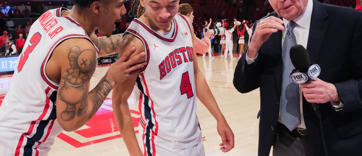 The University of Houston Cougars defeated the Texas Tech Red Raiders 69-65 in a Big XII basketball contest at the Fertitta Center, Tuesday, January 6, 2026