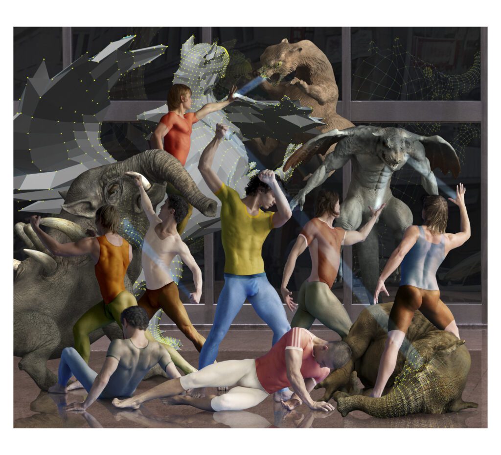 Olga Tobrelut, "Modernization" (detail), 2002, at FotoFest (Courtesy the artist)