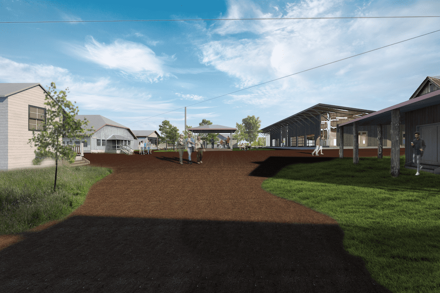 A rendering of the re-envisioned Marburger Farm, open March 24-28.