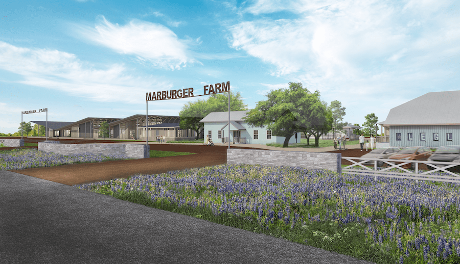 A rendering of the re-envisioned Marburger Farm, open March 24-28.