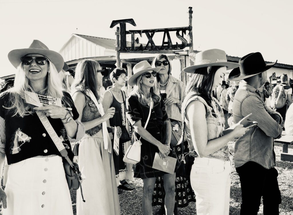 Waiting for the ringing of the bell signaling opening of Marburger Farm Antique Show