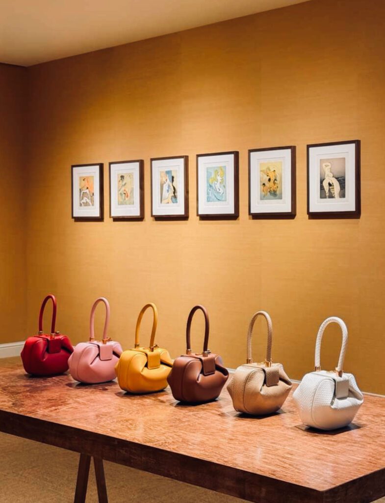 Her handbags, we hear, are produced in limited quantities. (Photo by Pär Bengtsson and Chase Hall)