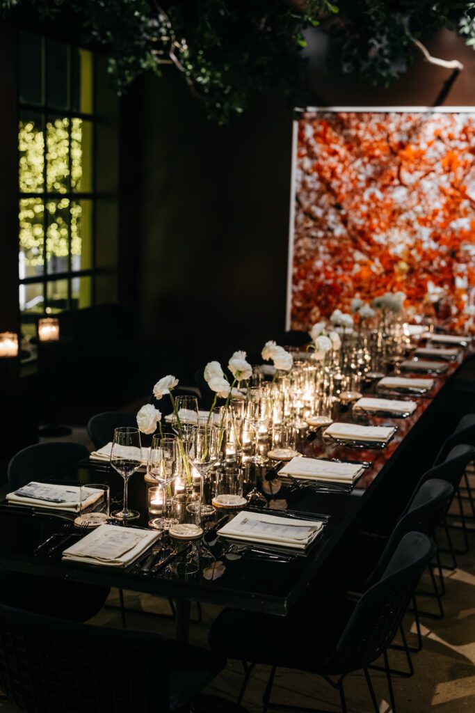 The Teak Room team arranged two long tables for the occasion. (Photo by Pär Bengtsson and Chase Hall)