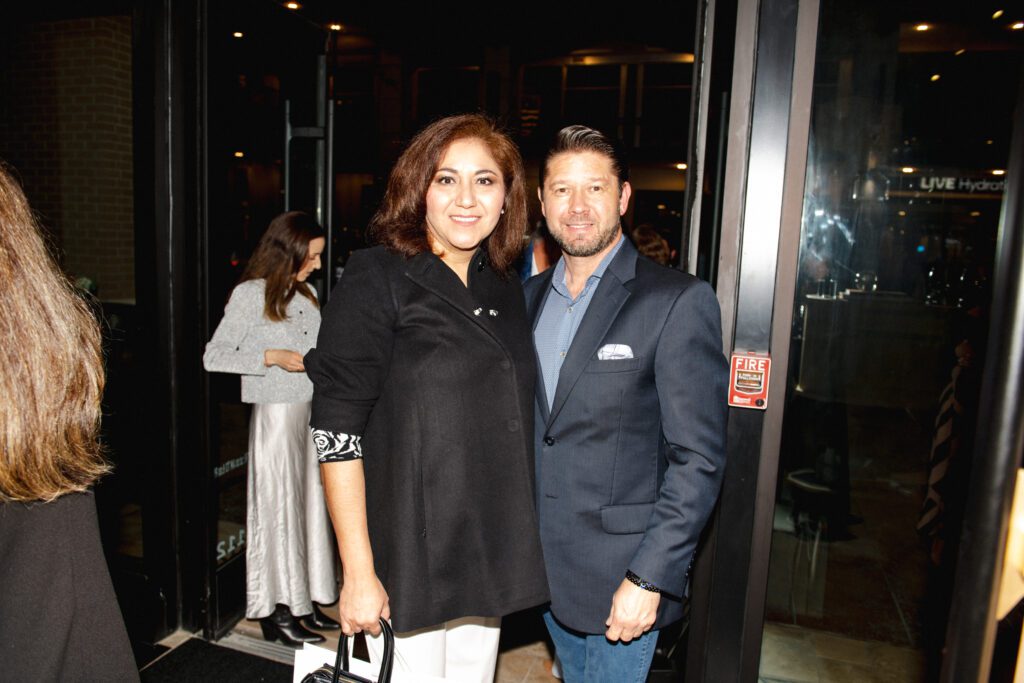 Marisol Gretsch, Lester Gretsch at the CAM Studio party introducing the luxury Italian design house Baxter (Photo by Matt Rood)