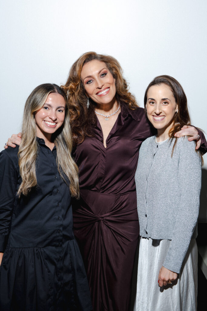 Debby Calles, Carla Munoz, Maria Suarez at the CAM Studio party introducing the luxury Italian design house Baxter (Photo by Matt Rood)