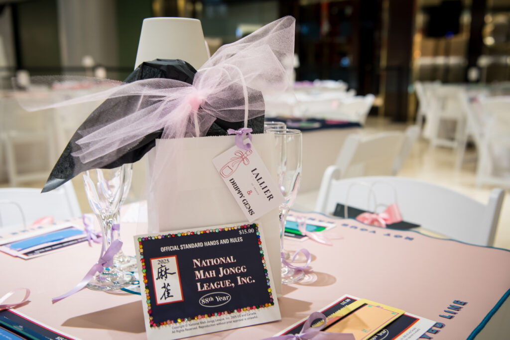 The National Mah Jongg League supplied cards for players' use. (Photo by Kelly Alexander Photography)