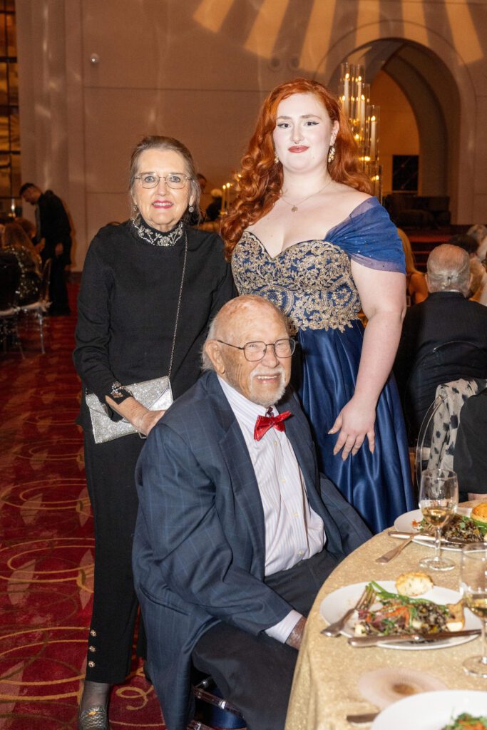Michelle Beale & Dicke Anderson with Concert of Arias first place winner Scarlett Jones (Photo by Jacob Power)