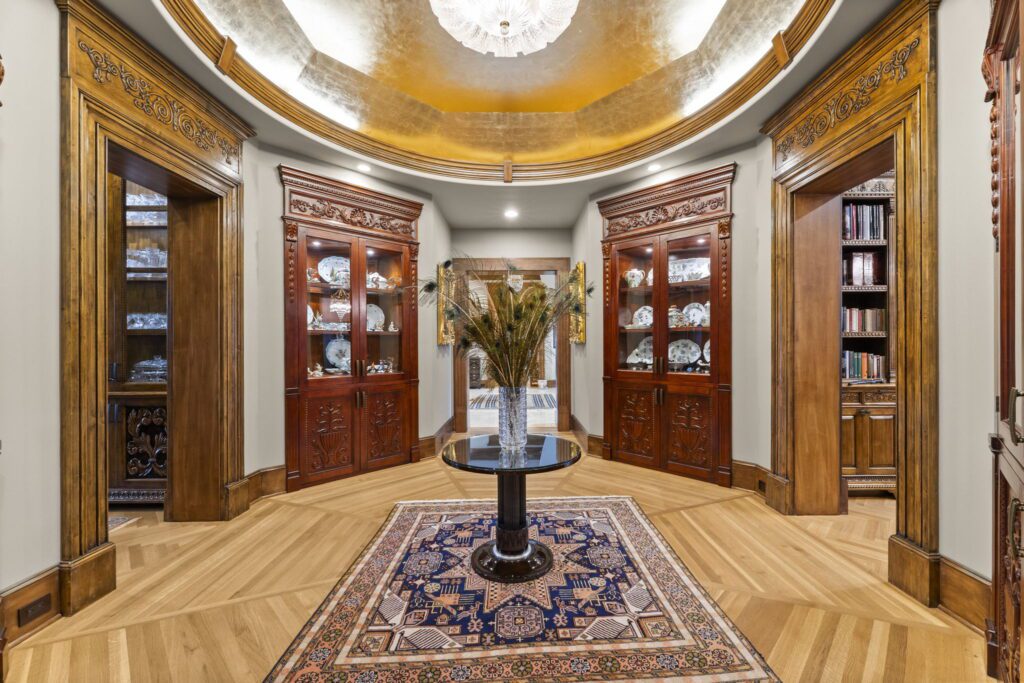 The ornate circular room opening to rooms in all directions (Photo by Iconic Image)