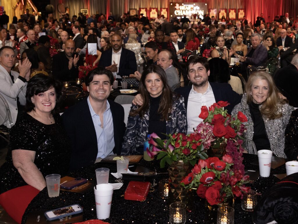 Rhonda DePaulis,  Peter Mavredakis & Blayne Fertitta, Blake Fertitta, Paige Fertitta (Photo by Courtesy of theHouston Rockets)