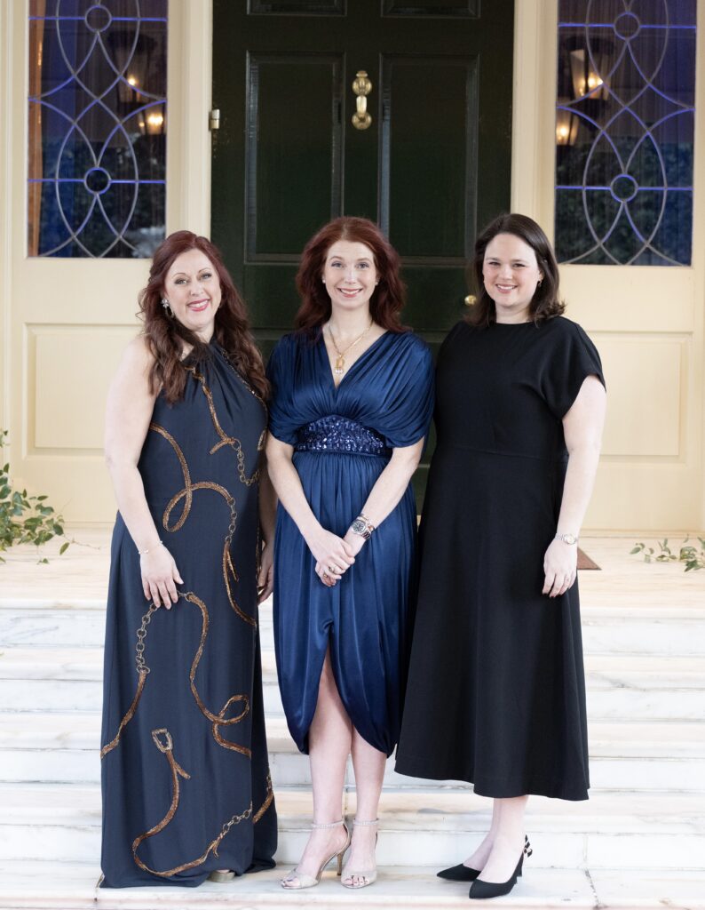 Amy Strickland, Katie Doyle, Elizabeth Kendrick at the Junior League of Houston Charity Ball (Photo by Wilson Parish)