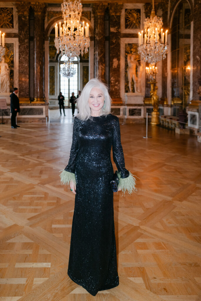 Native Texan/Paris resident Becca Cason Thrash, pictured here at the American Friends of Versailles 2024 Ball, serves as Distinguished Honorary Chair of the 2026 gala. (Photo by Catalin Vutcariov)