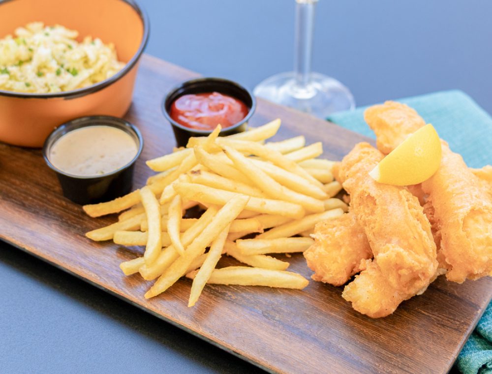 Black Walnut Cafe is serving Fish Friday specials throughout Lent, including this Crispy Cod Plate. (Photo courtesy Black Walnut Cafe)